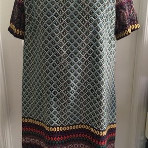 Fun geometric print dress.